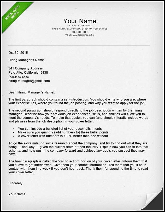 Cover Letter Templates For Resume Cover Letter Templates For Resume