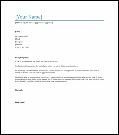 Free Cover Letter Template Downloads Free Cover Letter Template Downloads