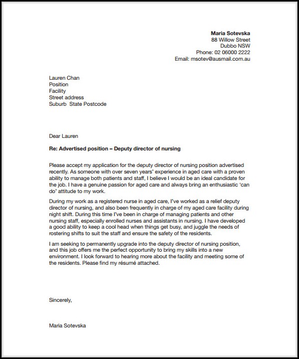 Free Nursing Cover Letter Templates Free Nursing Cover Letter Templates