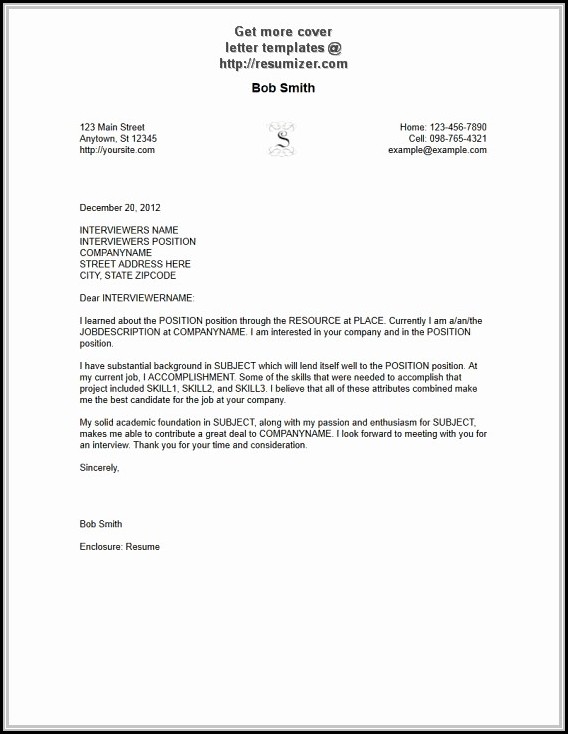 Free Printable Cover Letter Samples Free Printable Cover Letter Samples