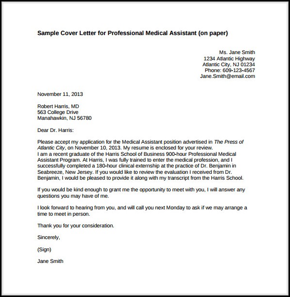 Free Professional Cover Letter Free Professional Cover Letter