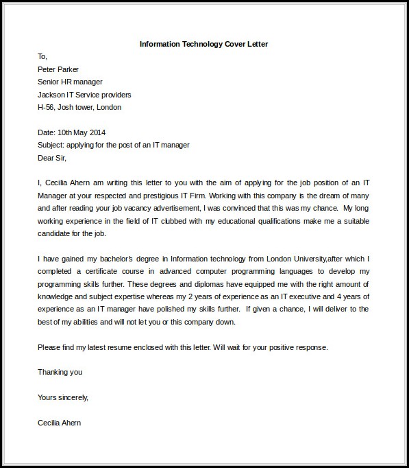 Free Templates For Cover Letters Free Templates For Cover Letters