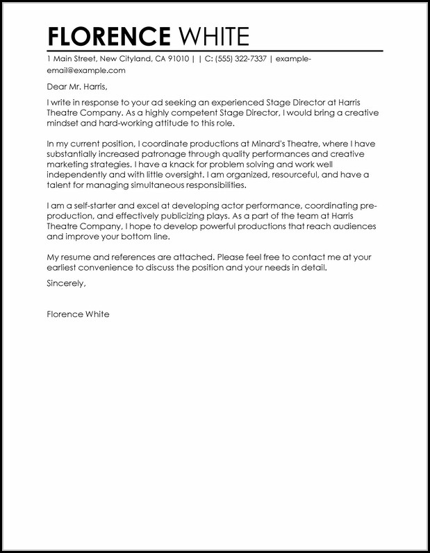Pre Written Cover Letters Pre Written Cover Letters