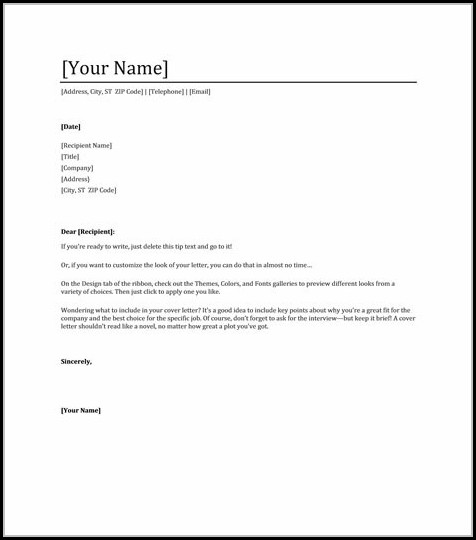 Resume Cover Letter Templates Word Resume Cover Letter Templates Word