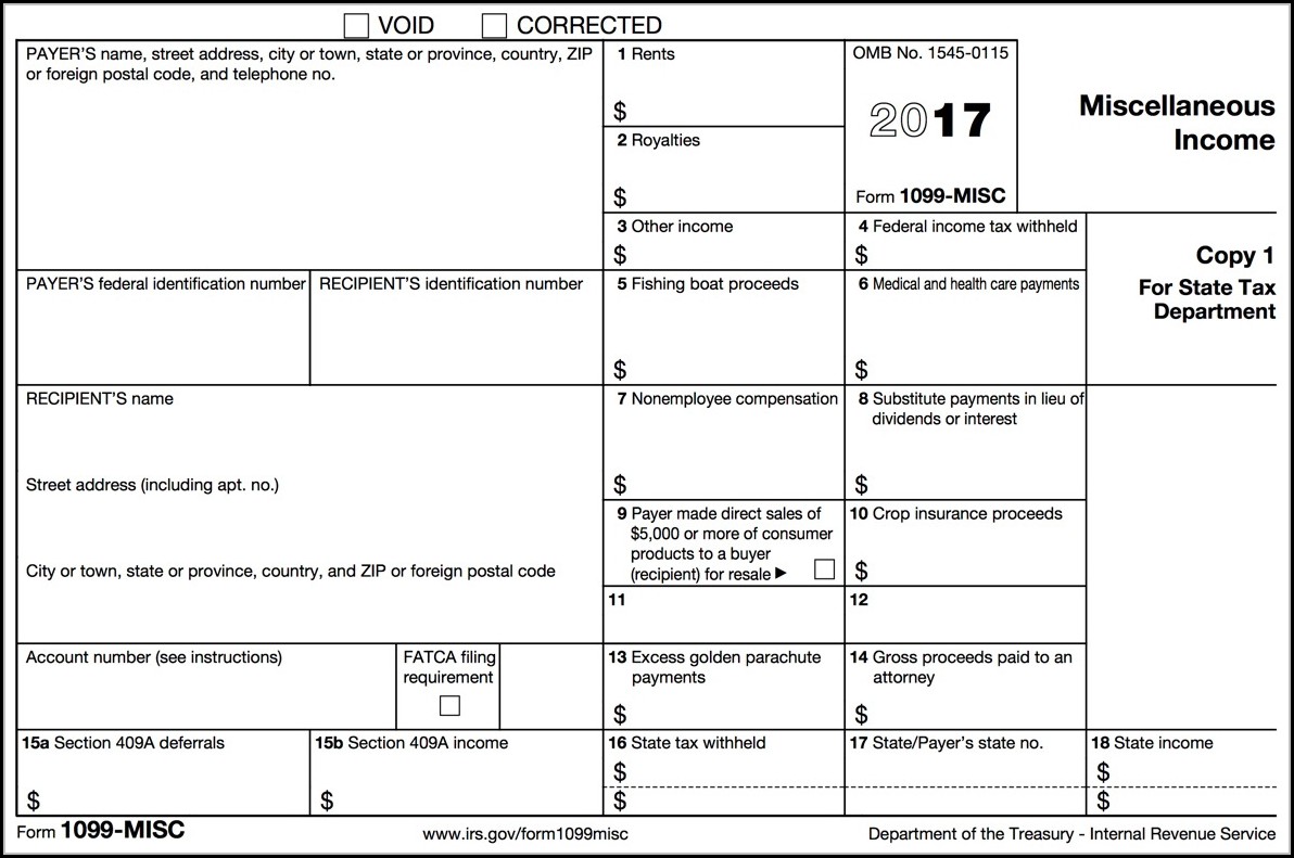1099 Misc Tax Form 2017 Form Resume Examples Xjke0xn1rk