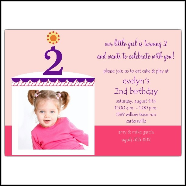 2nd Birthday Party Invitation Templates Free 2nd Birthday Party Invitation Templates Free