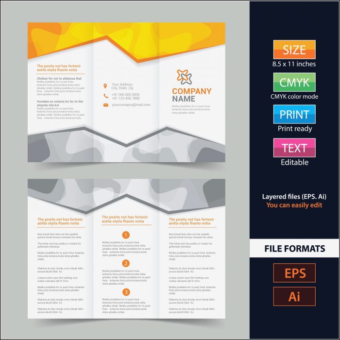 4 Panel Brochure Template Free Download 4 Panel Brochure Template Free Download
