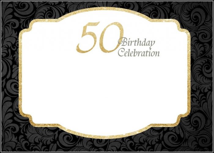 50th Birthday Invitation Template Free Printable 50th Birthday Invitation Template Free Printable