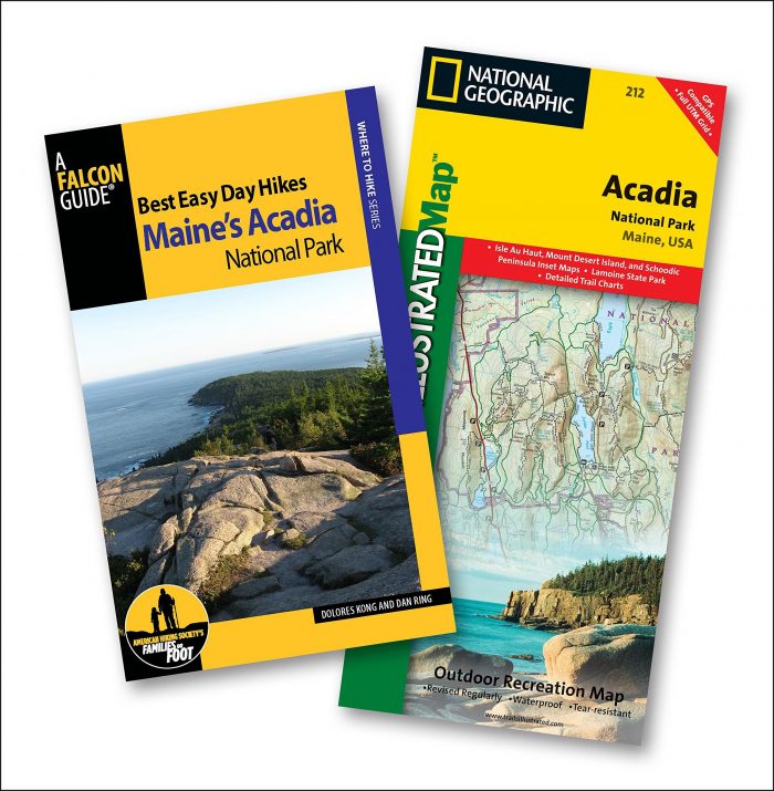 Acadia National Park Hiking Trail Map Acadia National Park Hiking Trail Map