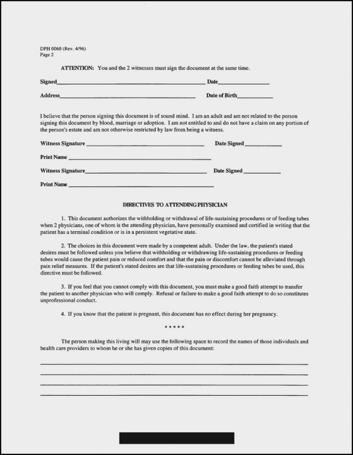Advance Healthcare Directive Form California Spanish Advance Healthcare Directive Form California Spanish
