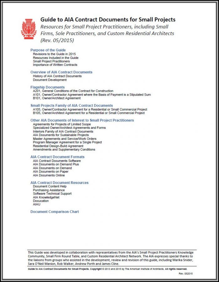 Aia Contract Forms Aia Contract Forms