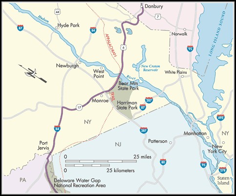 Appalachian Trail Map New York Appalachian Trail Map New York