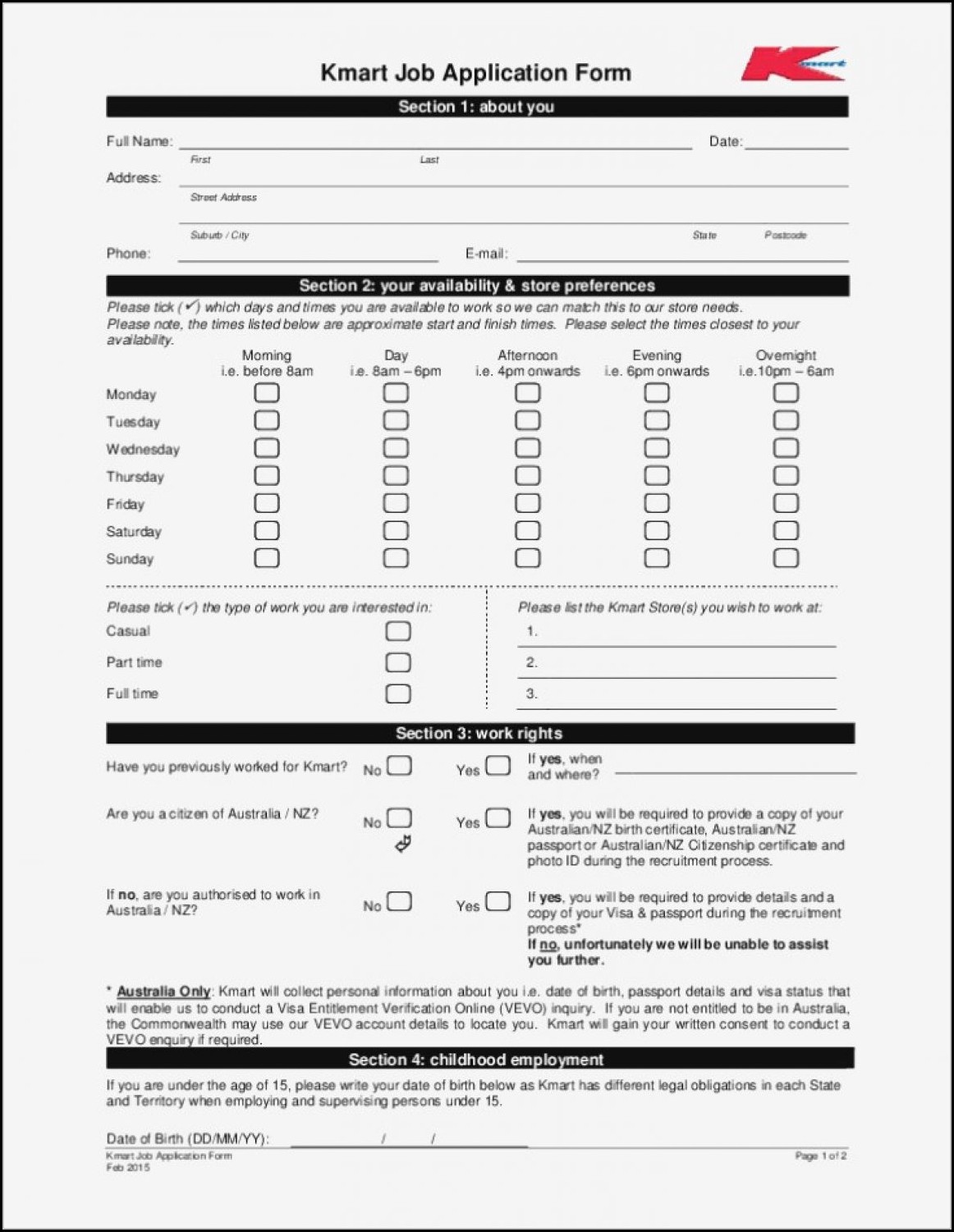 Employ For Kmart Process Software program - Activity Systems : Resume graphic regarding Kmart Printable Applications named Put into practice For Kmart Process Computer software - Undertaking Plans : Resume