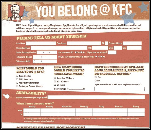Implement Activity Kfc - Undertaking Courses : Resume Illustrations #PV8XYE51JQ photograph about Kfc Printable Applications referred to as Put into action Process Kfc - Task Programs : Resume Illustrations #PV8XYE51JQ