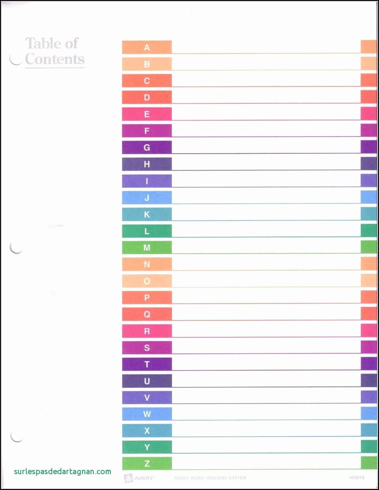 Avery Ready Index 15 Tab Template 2 Resume Examples Avery Ready Index 15 Tab Template