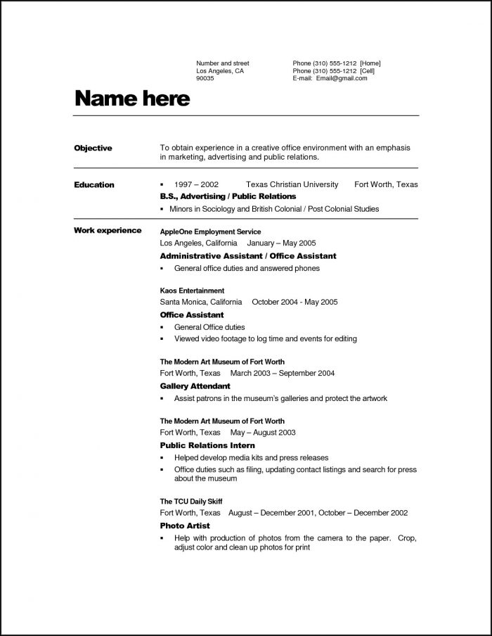 Basic Resume Template Australia Basic Resume Template Australia