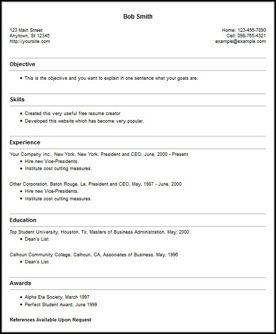 Best Free Resume Builder Sites Best Free Resume Builder Sites