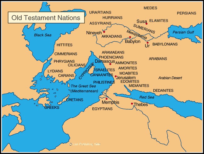 Old Testament Maps And Charts