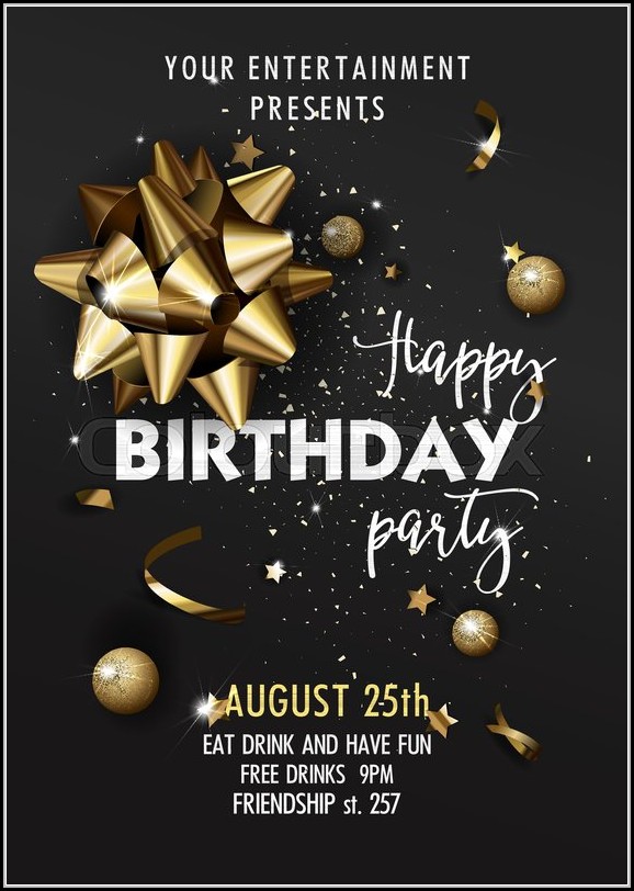 Birthday Invitation Poster Template Birthday Invitation Poster Template
