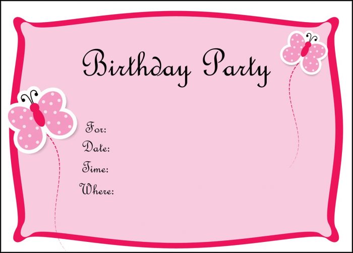 Birthday Invitation Templates To Print Free Birthday Invitation Templates To Print Free