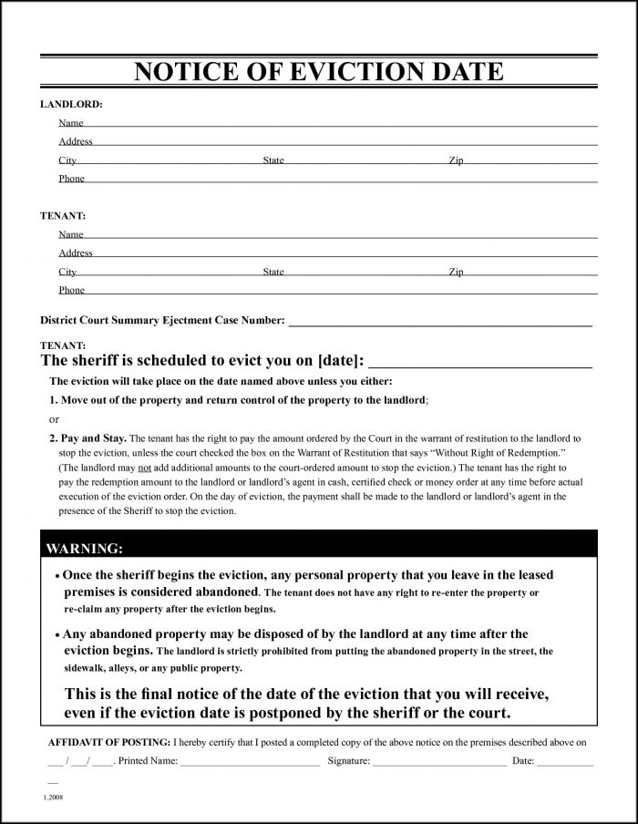 California Eviction Notice Form Pdf California Eviction Notice Form Pdf