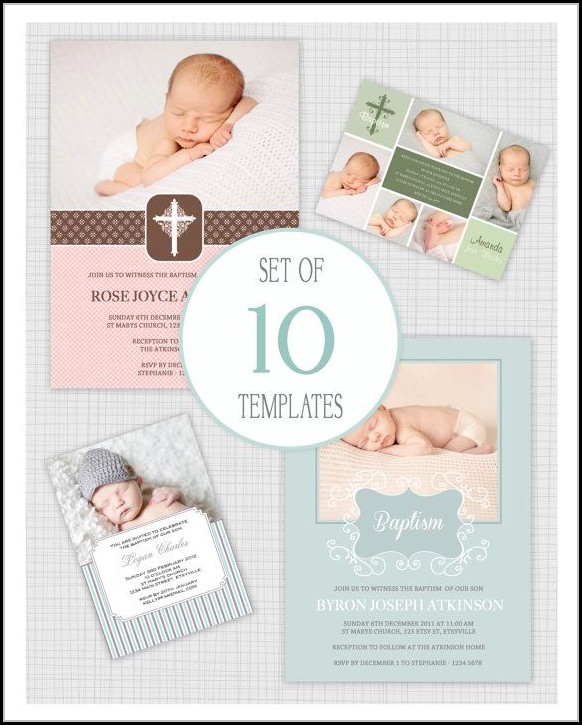 Christening Invitation Template Psd Free Download Christening Invitation Template Psd Free Download
