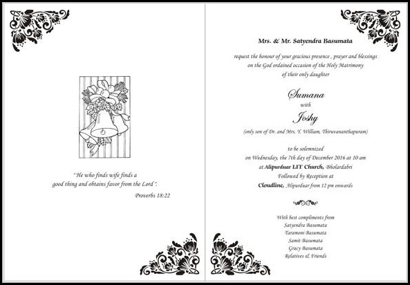 Christian Wedding Card Templates Christian Wedding Card Templates