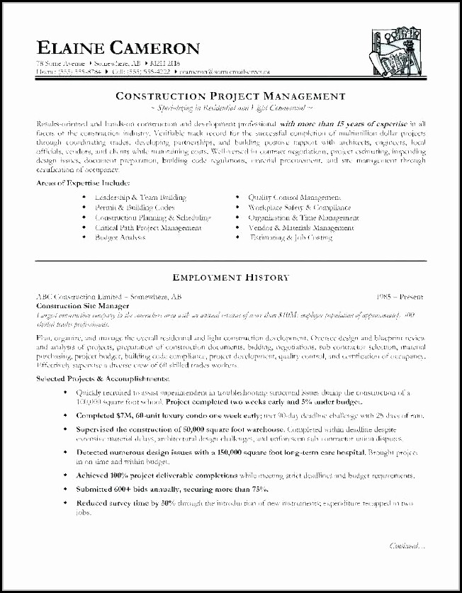 Construction Resume Templates For Microsoft Word Construction Resume Templates For Microsoft Word