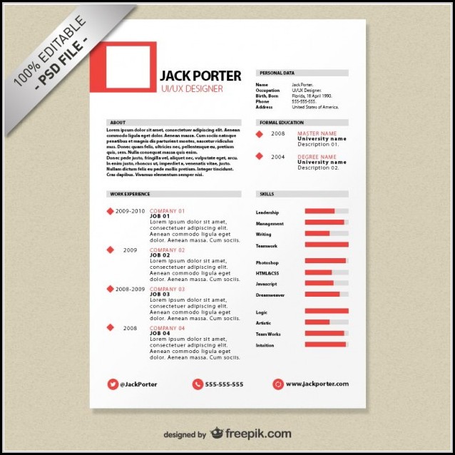 Creative Resume Templates For Freshers Free Download Creative Resume Templates For Freshers Free Download