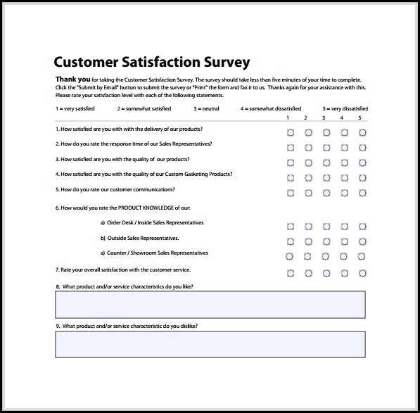 Customer Service Survey Templates Customer Service Survey Templates