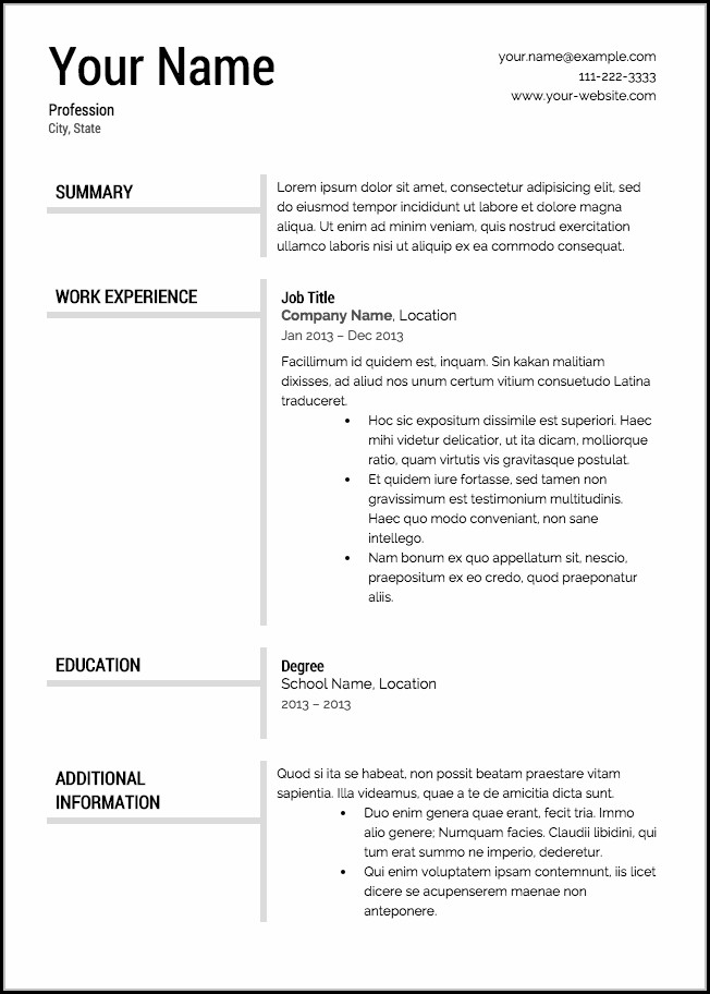 Download Resume Templates Free Download Resume Templates Free