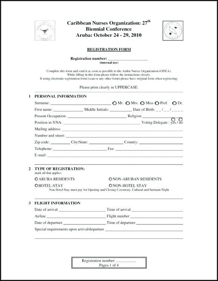 Employee Registration Form Template Free Download Employee Registration Form Template Free Download