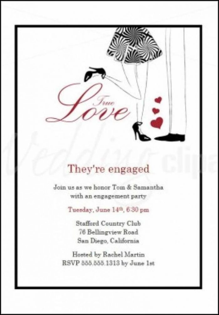 Engagement Invite Templates Free Engagement Invite Templates Free