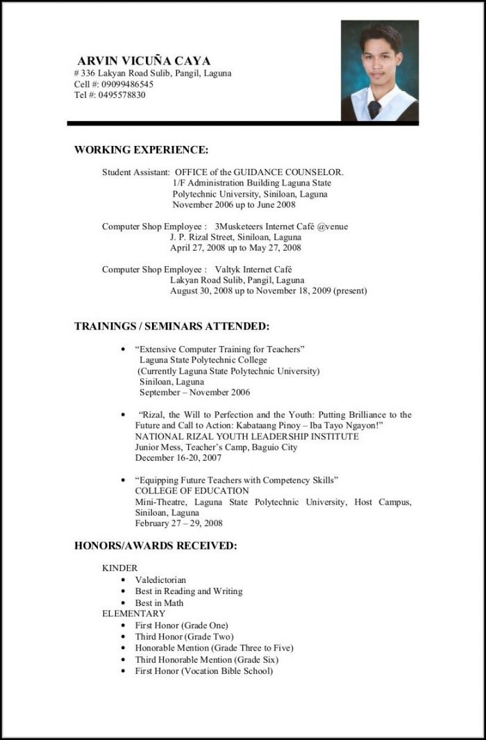 Examples Of Resumes For Education Jobs Examples Of Resumes For Education Jobs