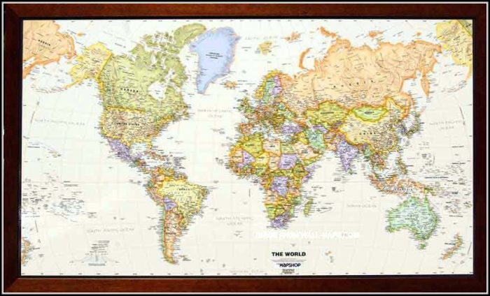 Framed World Map With Pins Australia Framed World Map With Pins Australia