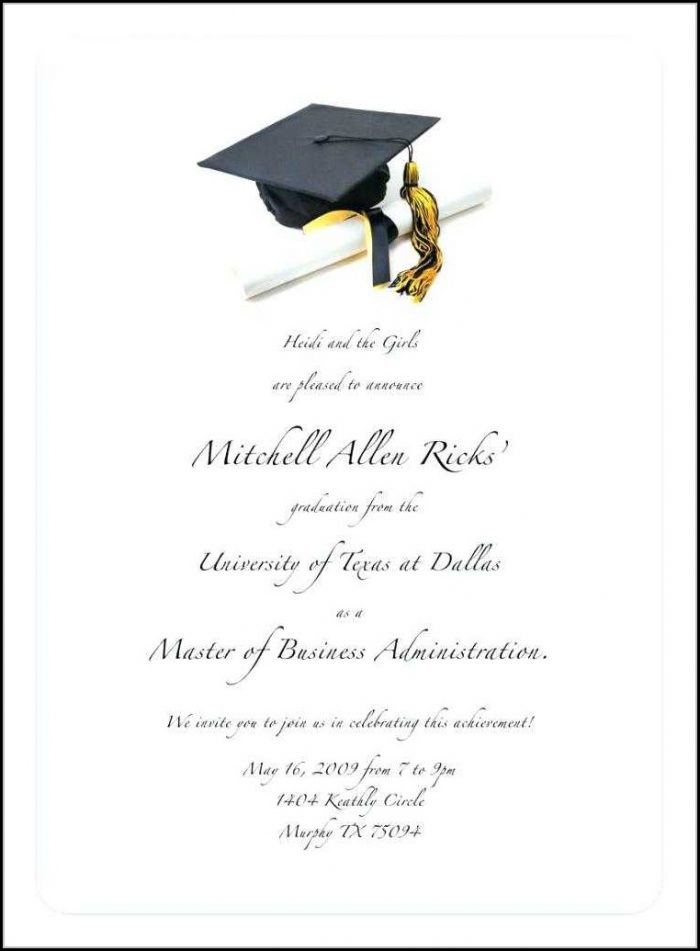 Free College Graduation Invitation Templates Free College Graduation Invitation Templates
