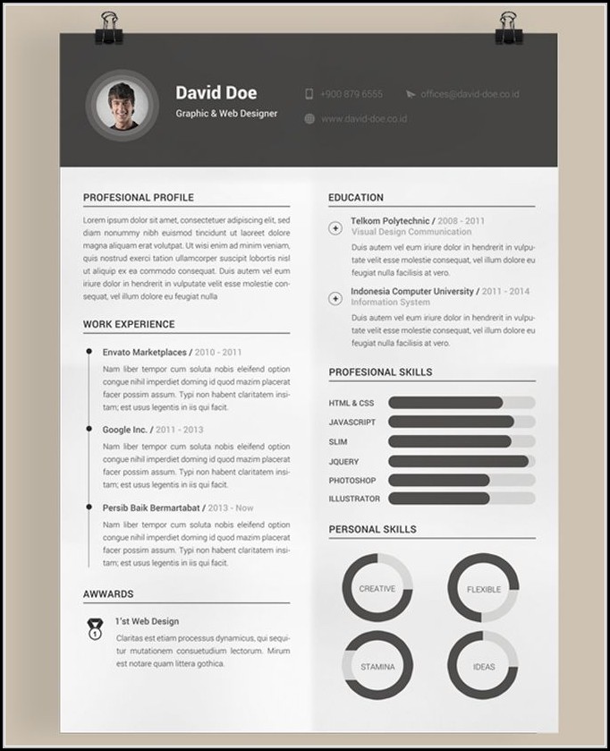 Free Creative Resume Templates Free Creative Resume Templates