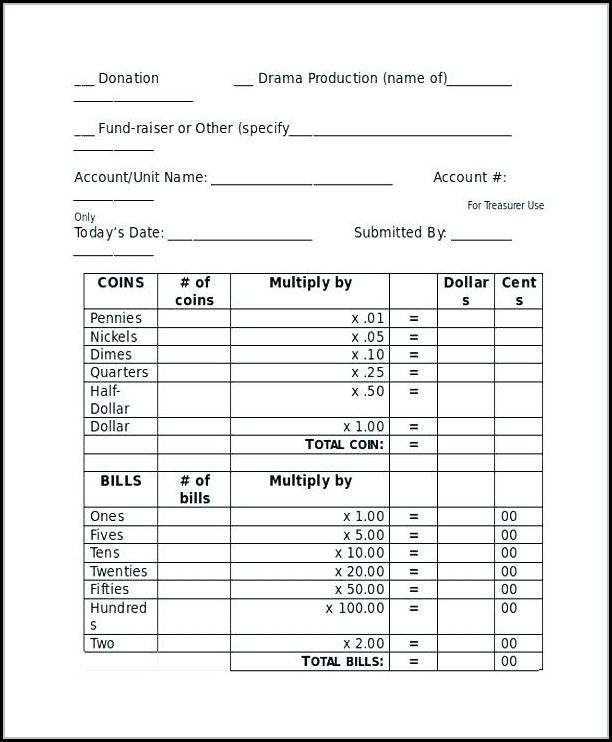 Free Deposit Slip Template Free Deposit Slip Template