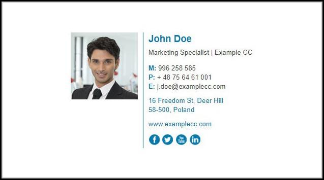 Free Email Signature Html Template Free Email Signature Html Template