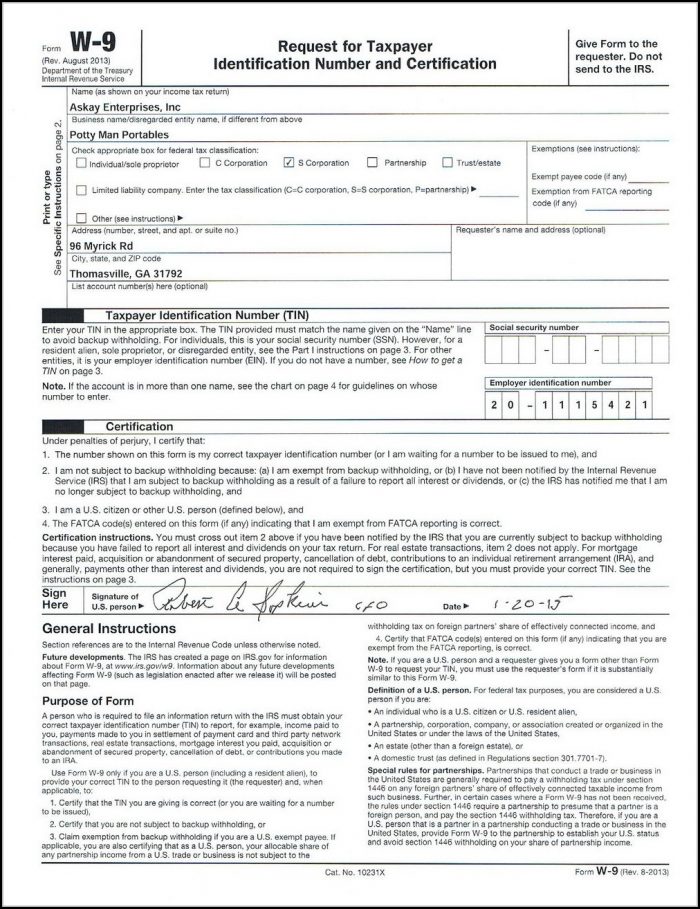 Free Fillable W 9 Form Download Free Fillable W 9 Form Download