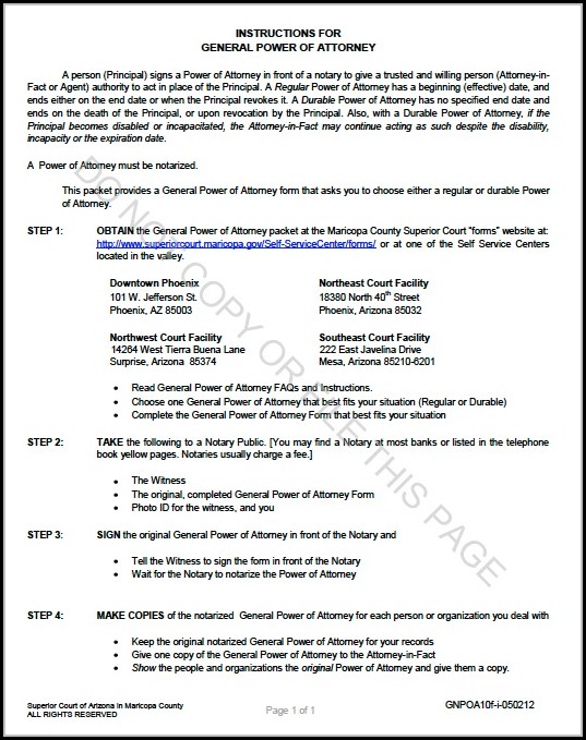 Free General Power Of Attorney Template Free General Power Of Attorney Template