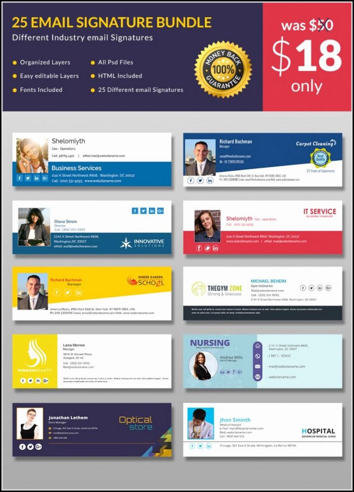 Free Html Email Signature Template Download Free Html Email Signature Template Download