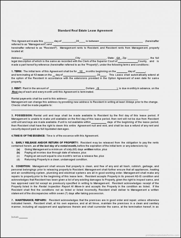 Free Land Lease Agreement Forms To Print Free Land Lease Agreement Forms To Print