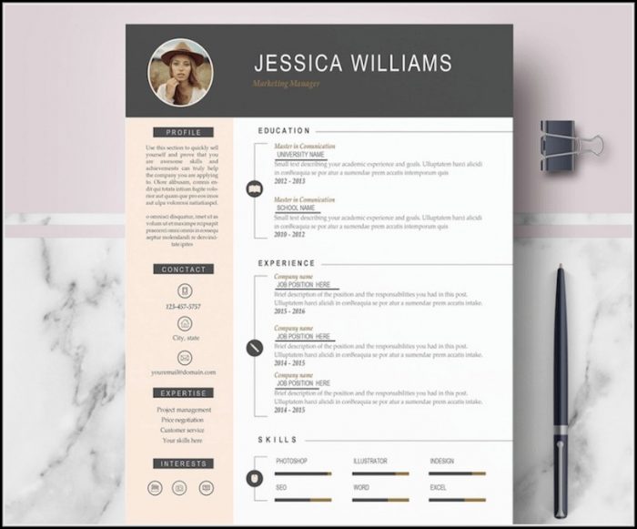 Free Modern Resume Templates For Word Free Modern Resume Templates For Word