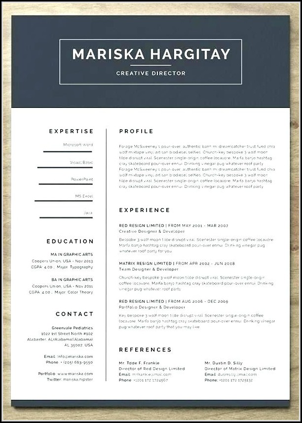Free Modern Resume Templates For Word Doc Free Modern Resume Templates For Word Doc