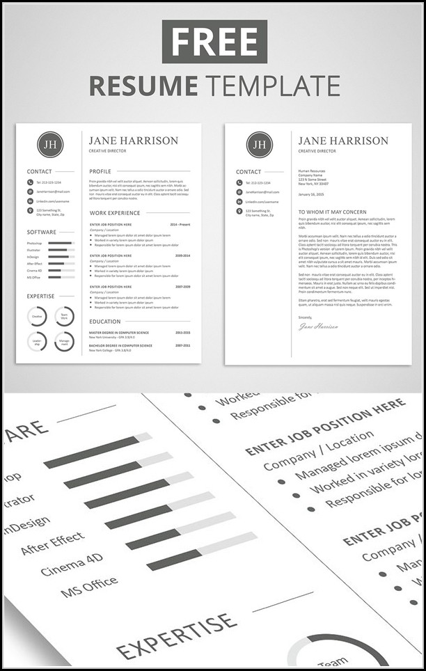 Free Modern Resume Templates Psd Free Modern Resume Templates Psd