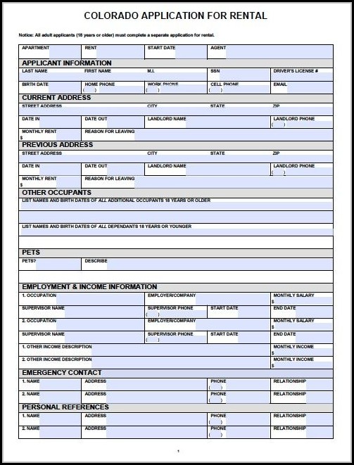 Free Printable Rental Application Form Word Free Printable Rental Application Form Word