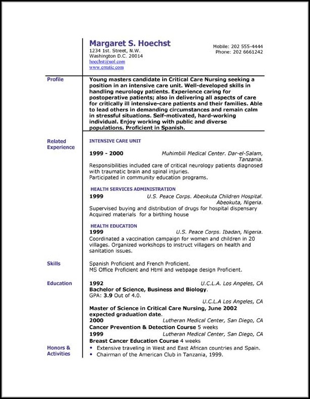 Free Printable Resume Builder Free Printable Resume Builder