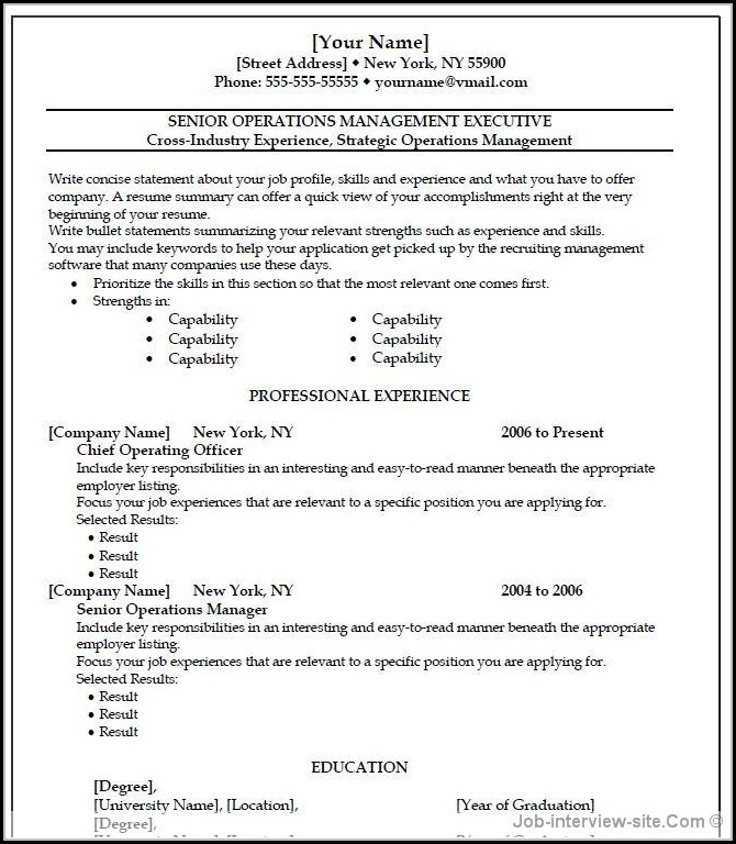 Free Professional Resume Templates Microsoft Word Free Professional Resume Templates Microsoft Word