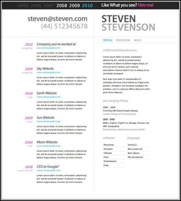 Free Resume Builder Template Online Free Resume Builder Template Online